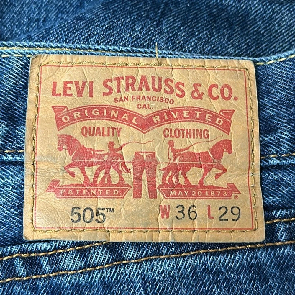 Men’s‎ Levi’s 505 36 x 29 blue jeans (4043)